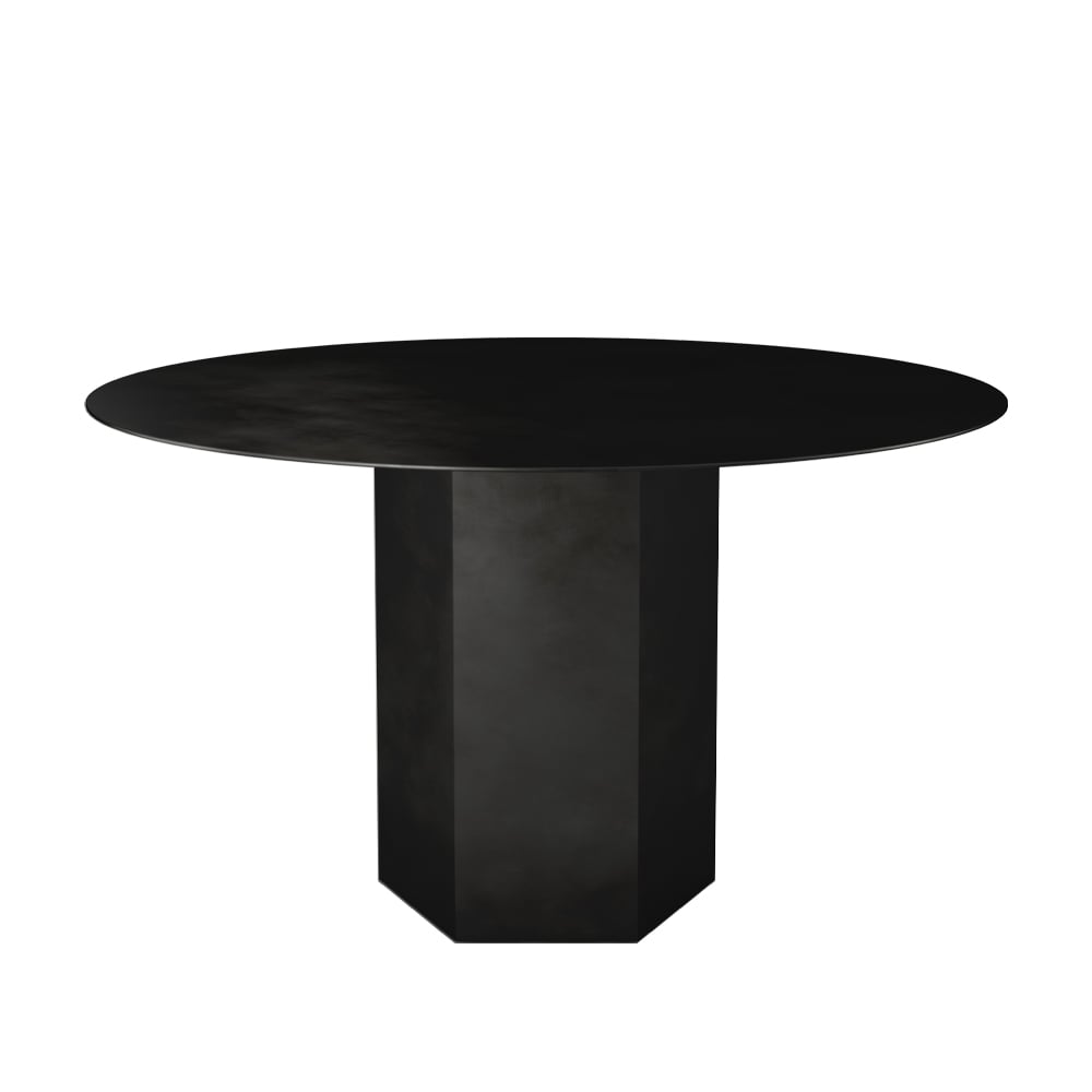 GUBI Epic Steel -ruokapöytä Midnight black | Skandinaavinen Sisustus | Ruokapöydät | Musta