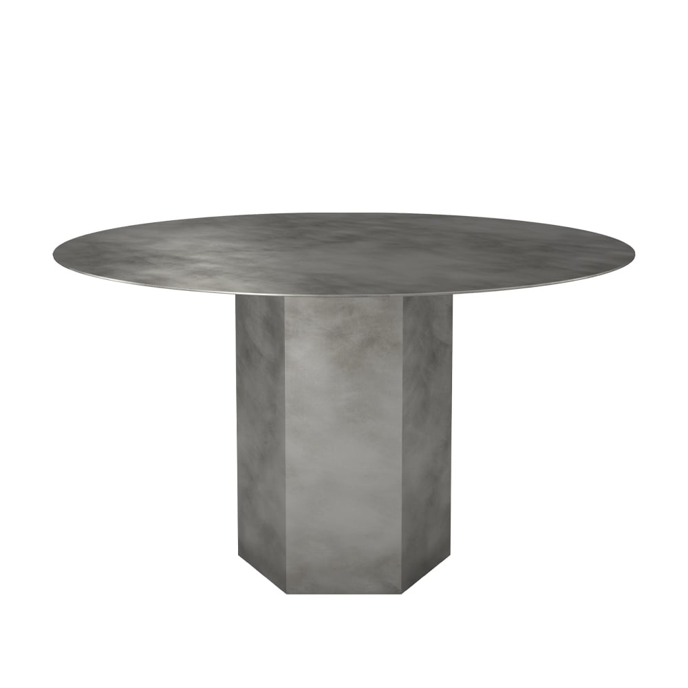GUBI Epic Steel -ruokapöytä Misty grey | Skandinaavinen Sisustus | Ruokapöydät | Harmaa