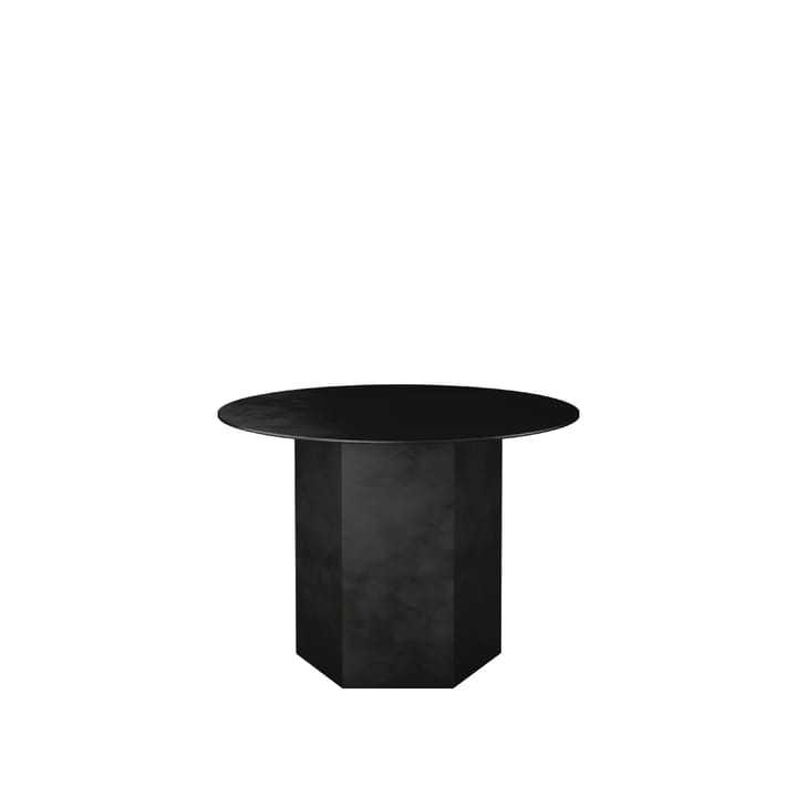 Epic Steel -sohvapöytä - Midnight black, Ø 60 cm - GUBI