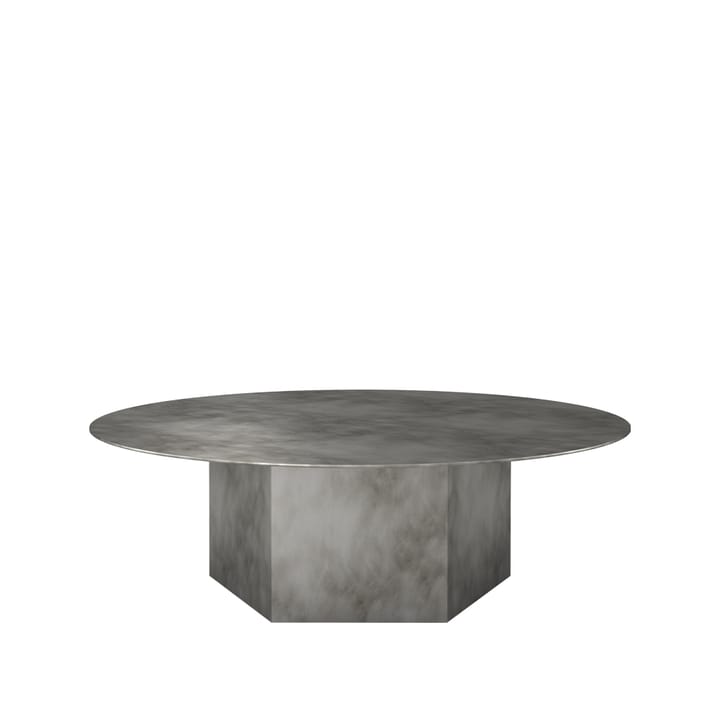 Epic Steel -sohvapöytä - Misty grey, ø 110 cm - GUBI
