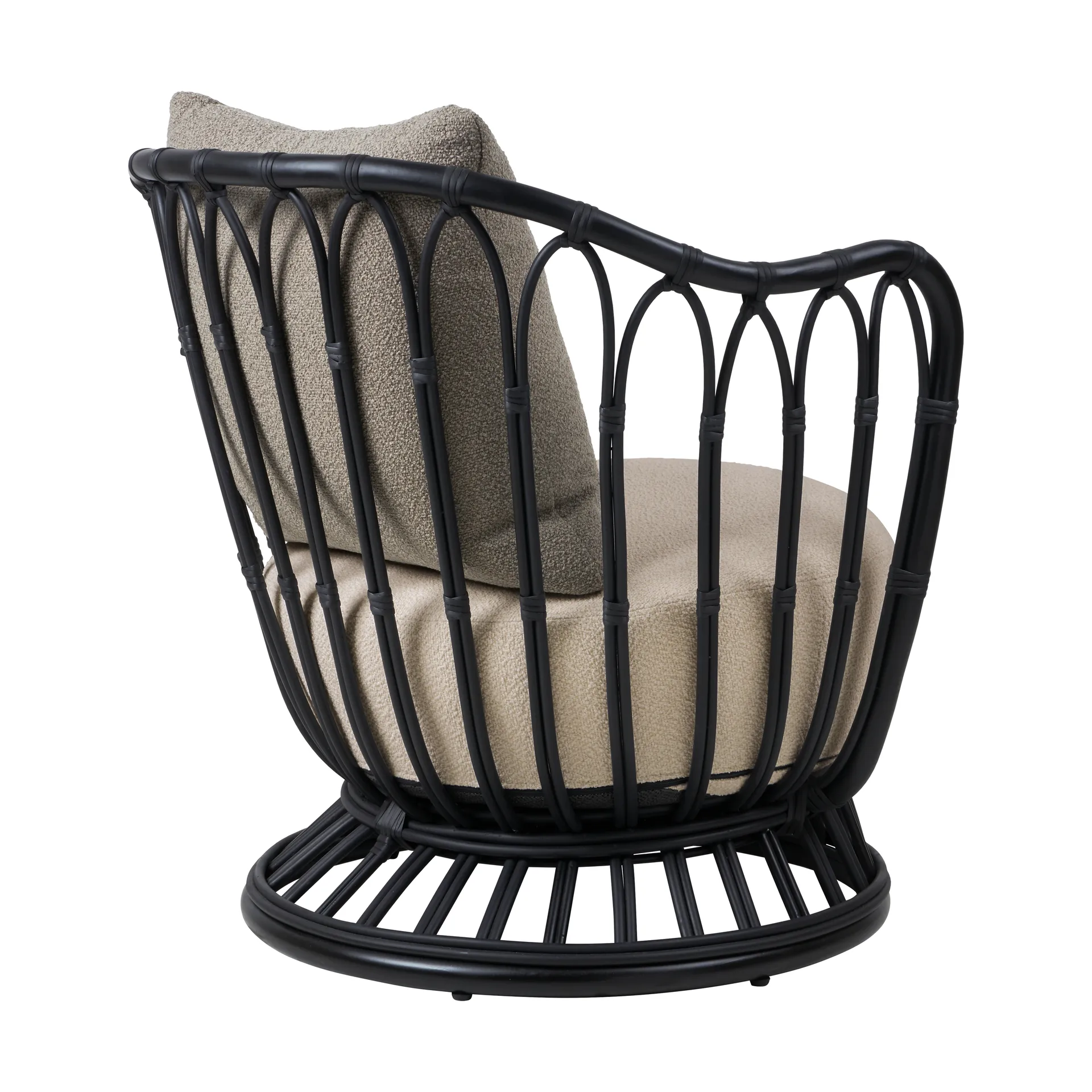 Grace Outdoor nojatuoli, Lorkey Limonta 41-43-black GUBI