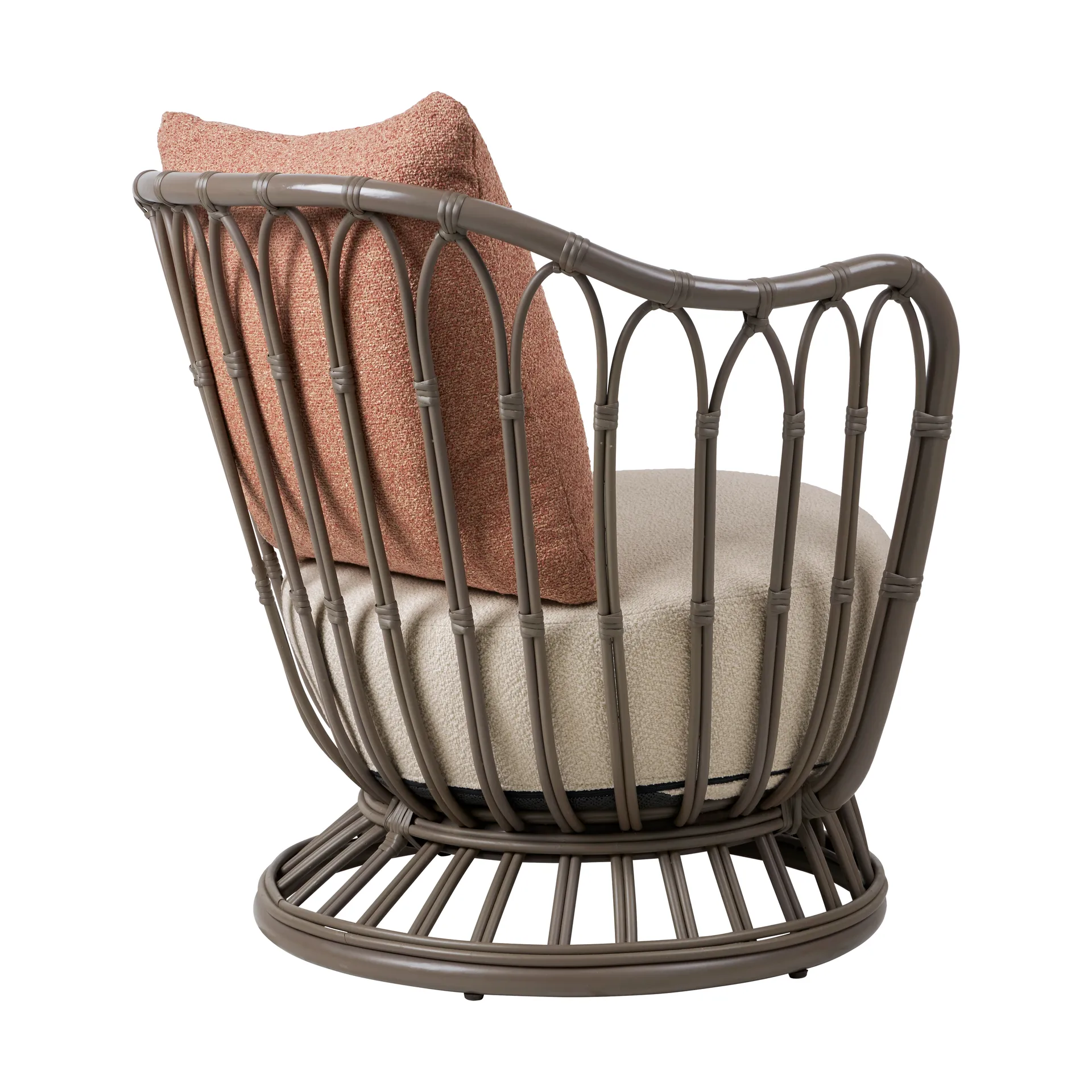 Grace Outdoor nojatuoli, Lorkey Limonta 41-44-mushroom gray GUBI