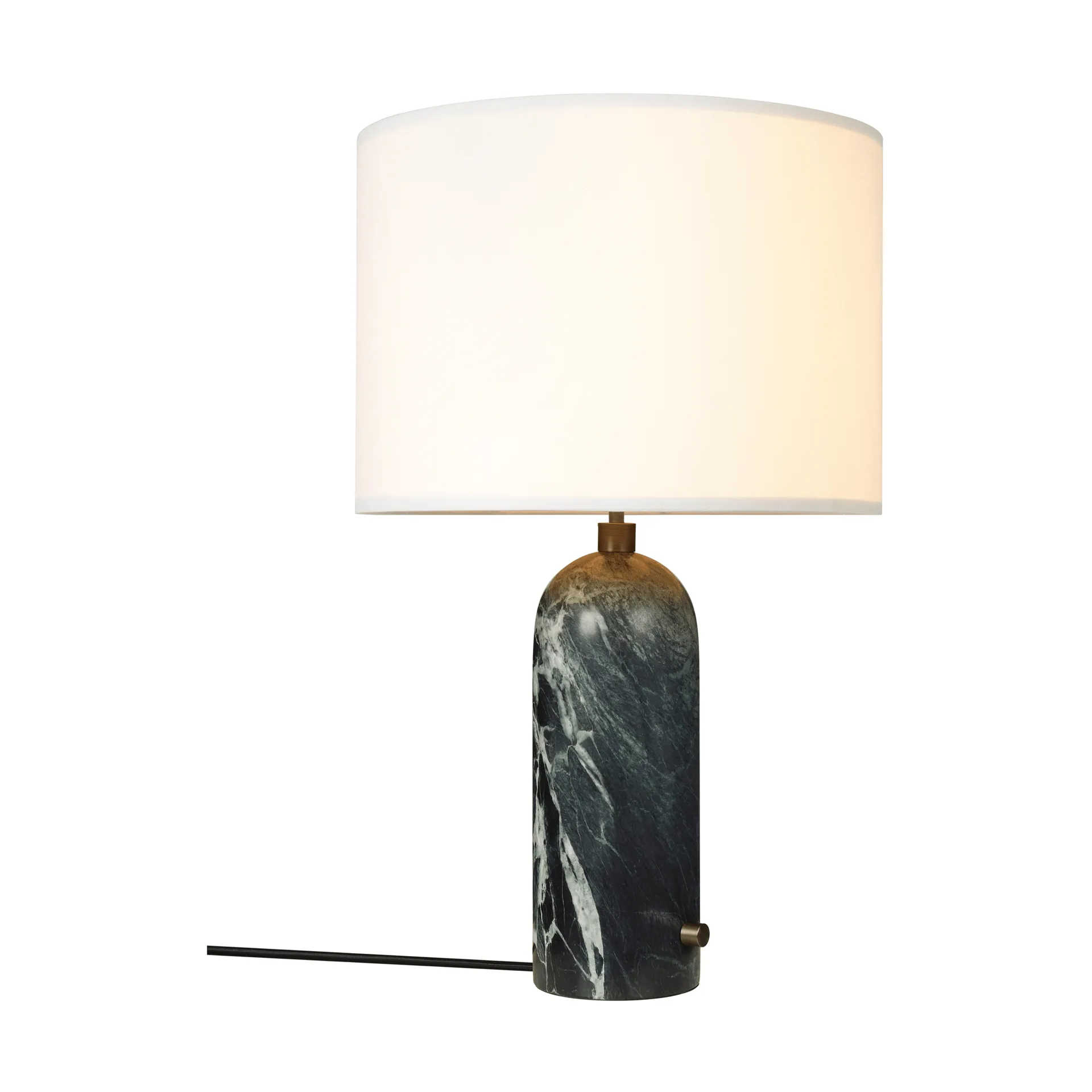 Gravity L pöytävalaisin, Emerald marble-valkoinen GUBI