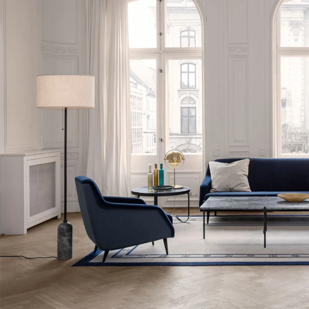 Gravity lattiavalaisin, Musta teräs/canvas GUBI