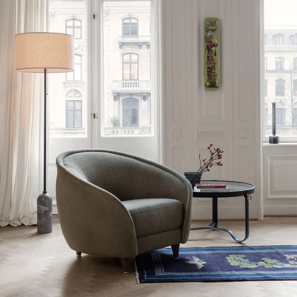 Gravity lattiavalaisin, Musta teräs/canvas GUBI