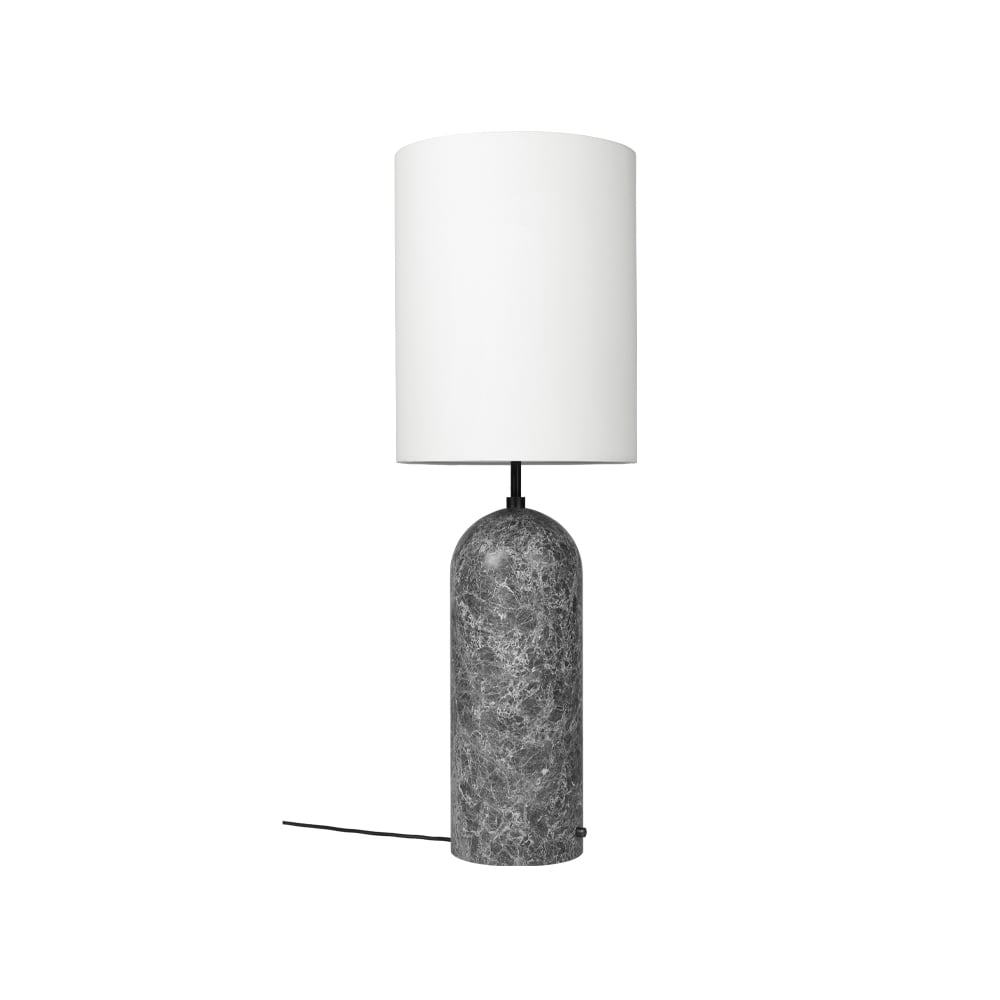 GUBI Gravity XL -lattiavalaisin Harmaa marmori/valkoinen, high