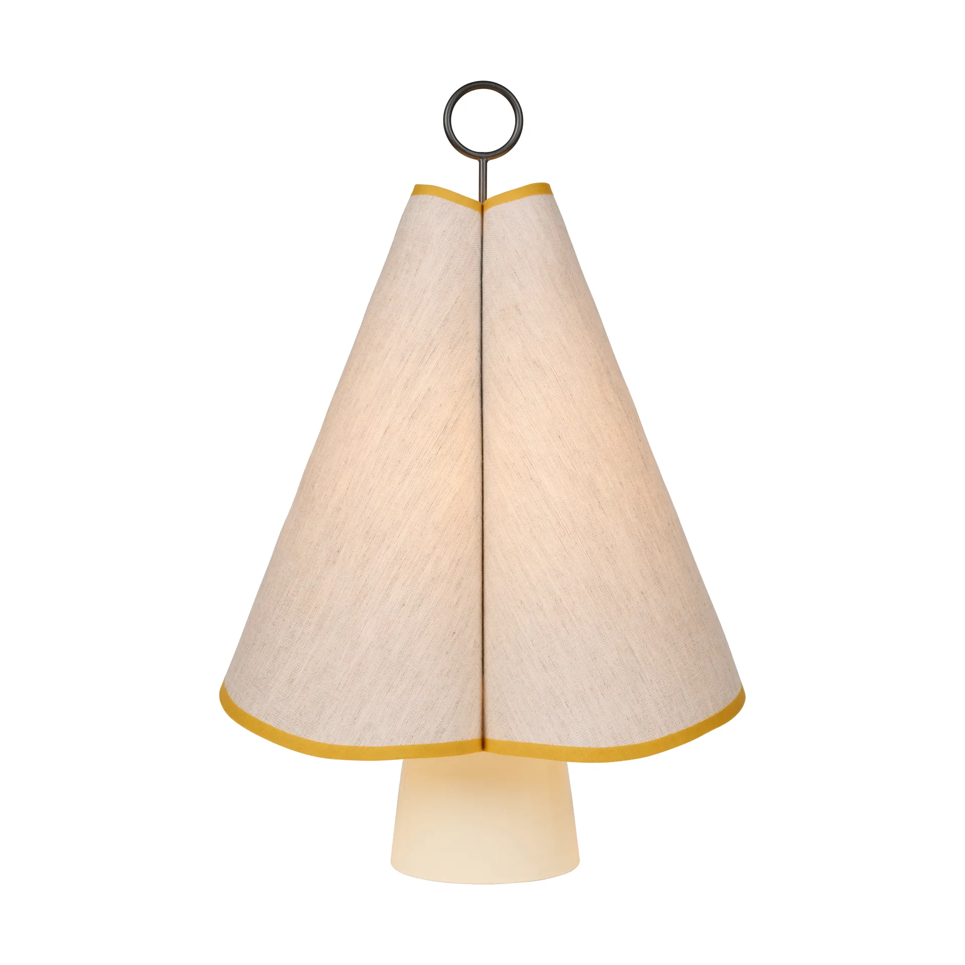 Hornbæk kannettava pöytälamppu, Unikonkeltainen GUBI