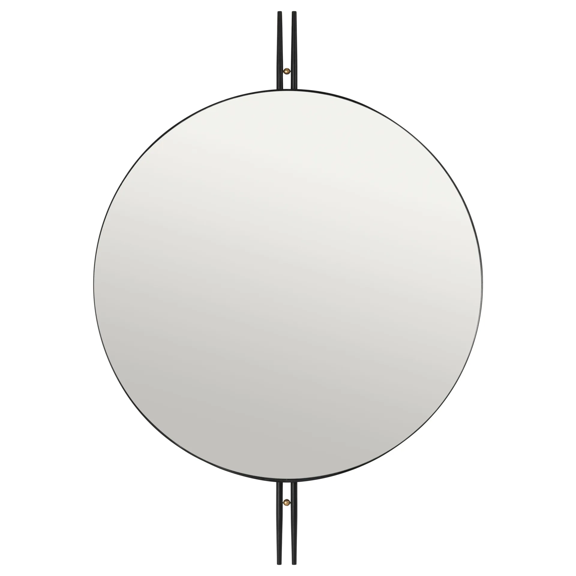 IOI seinäpeili Ø 80 cm, Musta GUBI