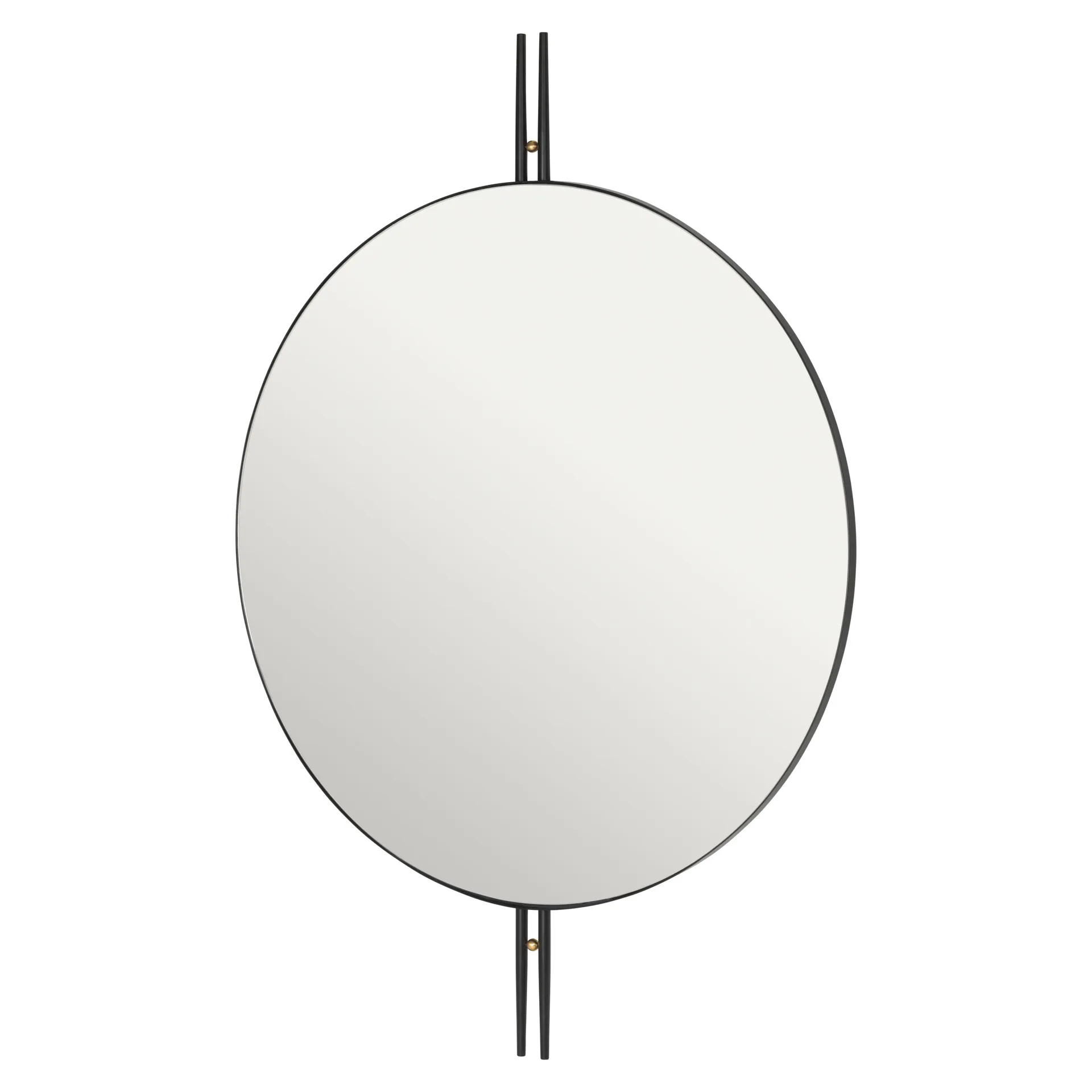 IOI seinäpeili Ø 80 cm, Musta GUBI