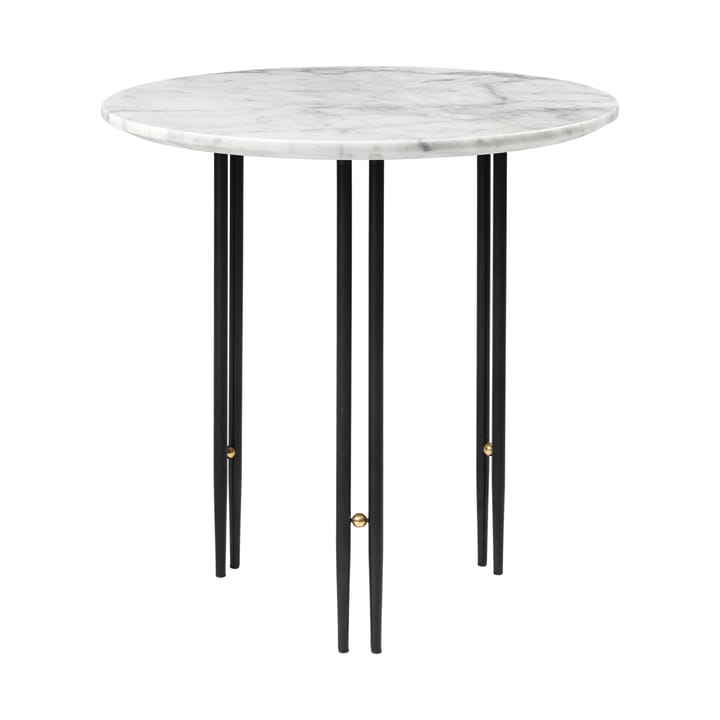 IOI sohvapöytä Ø 50 cm - Musta-messinki-valkoinen marmori - Gubi