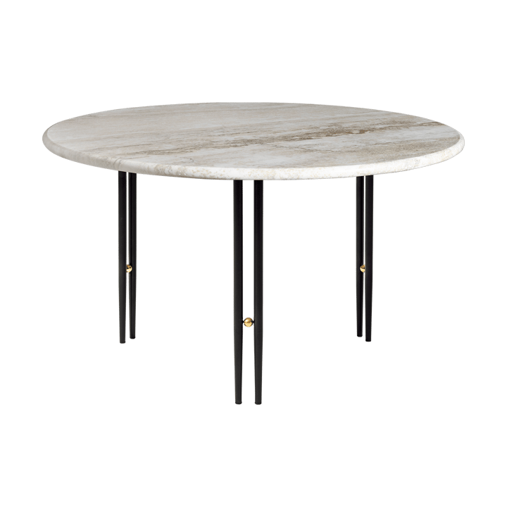IOI sohvapöytä - Rippled beige-musta jalusta ø70 cm - GUBI