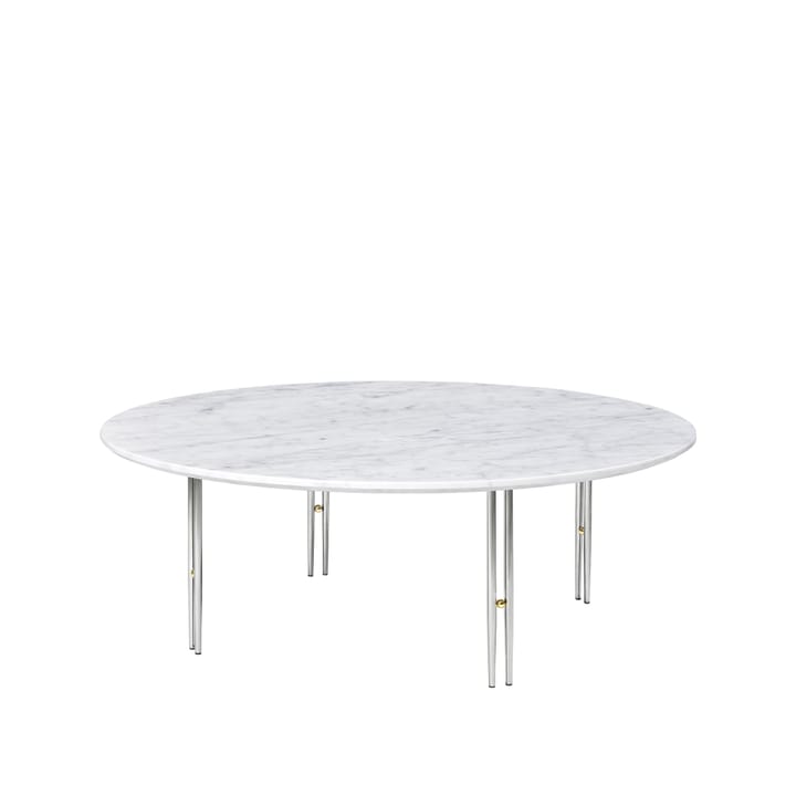 IOI sohvapöytä - White carrara marble-ø 110-kromi - GUBI