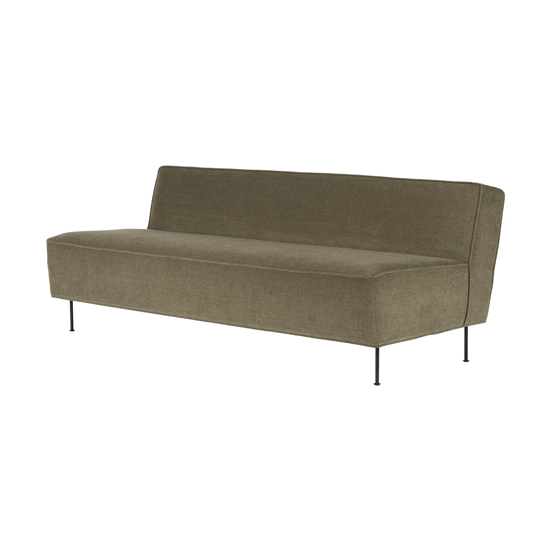 Modern Line -sohva 180 x 83 x 70 cm, Belsuede special FR 002-black GUBI