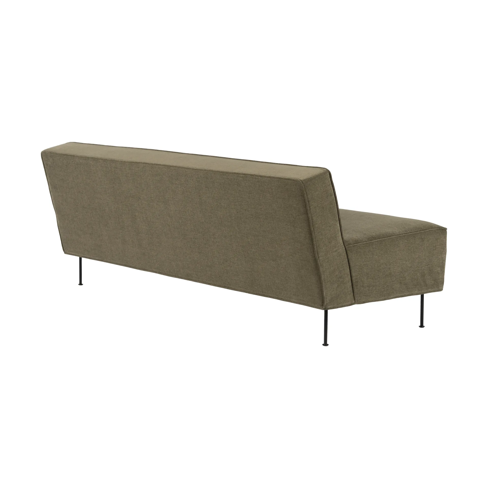 Modern Line -sohva 180 x 83 x 70 cm, Belsuede special FR 002-black GUBI
