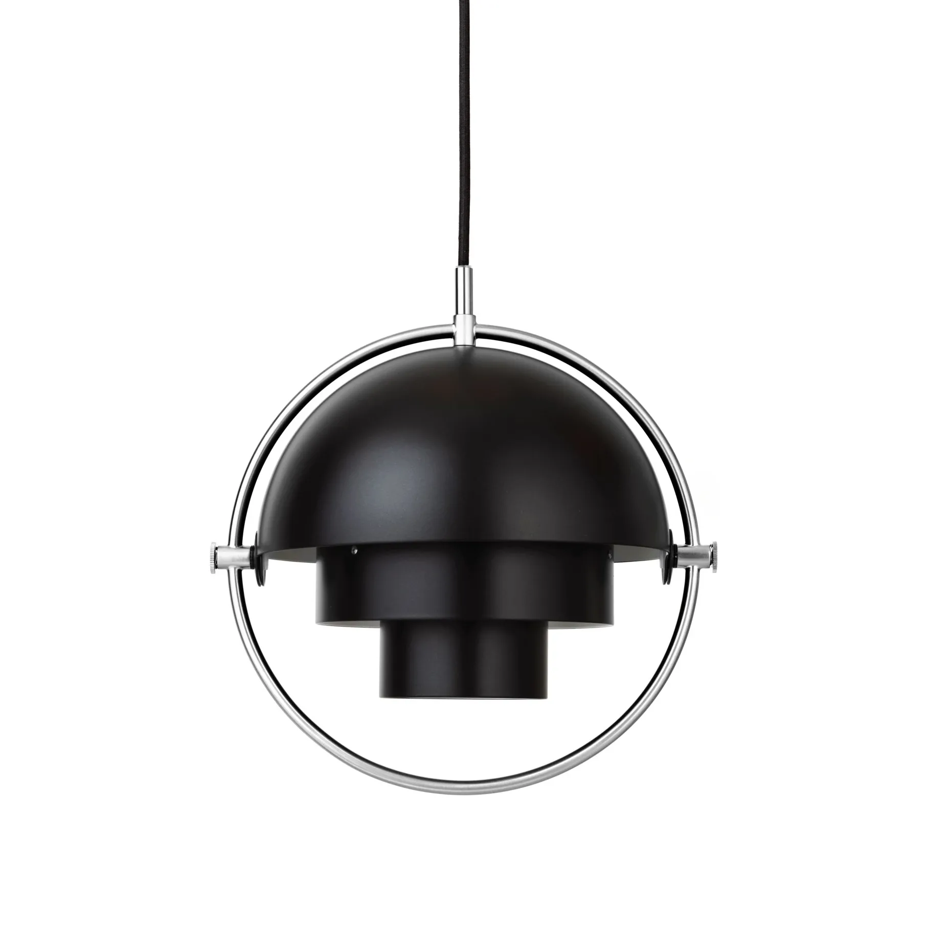 Multi-Lite kattolamppu small, Kromi-musta GUBI