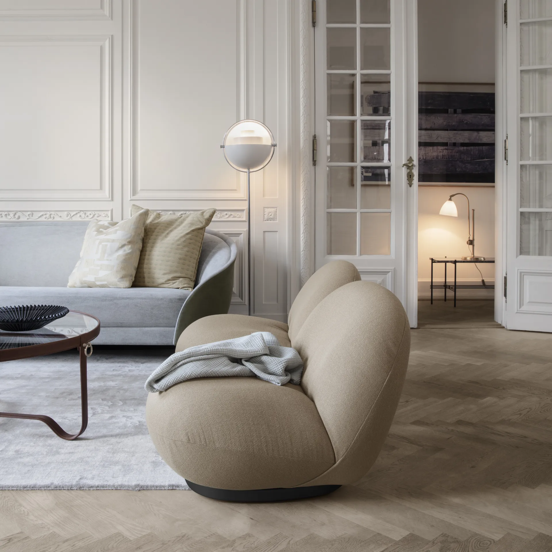 Multi-Lite lattiavalaisin, Kromi-valkoinen GUBI