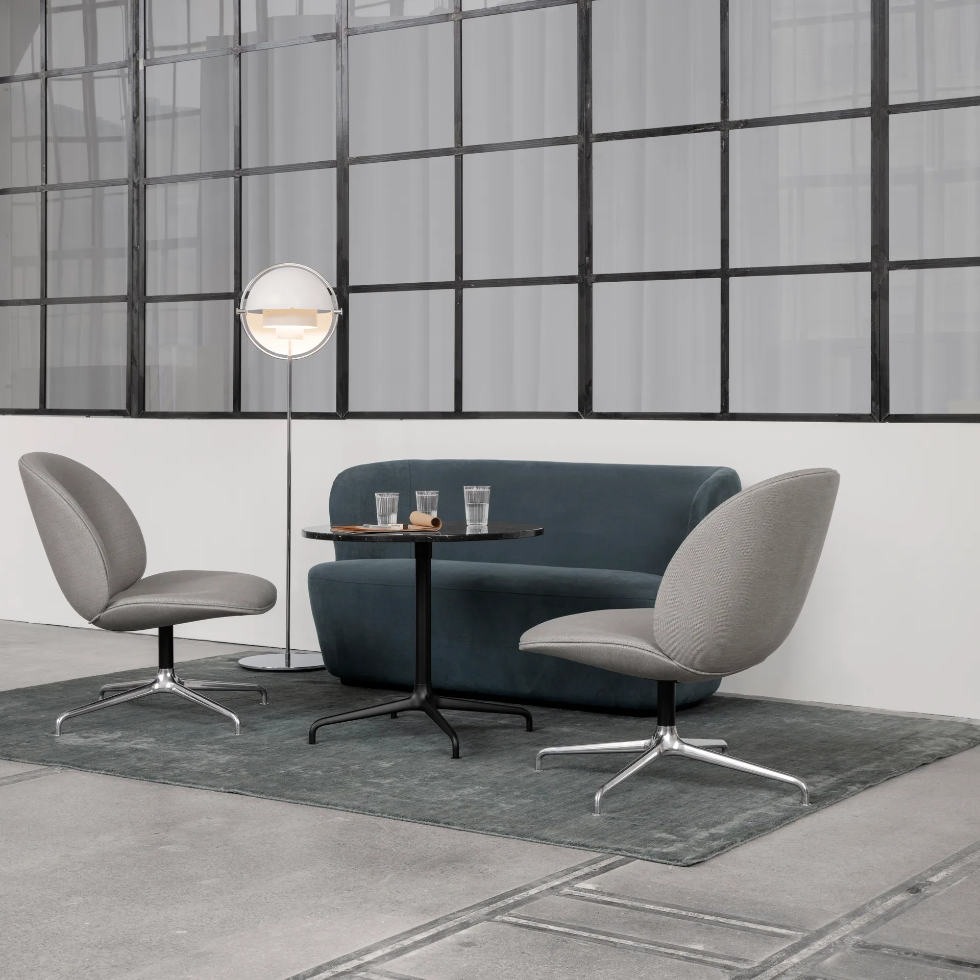 Multi-Lite lattiavalaisin, Kromi-valkoinen GUBI