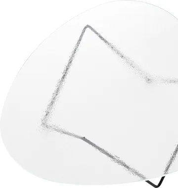 Pedrera sohvapöytä - Musta semimatta‑rakenne lasi kirkas - GUBI