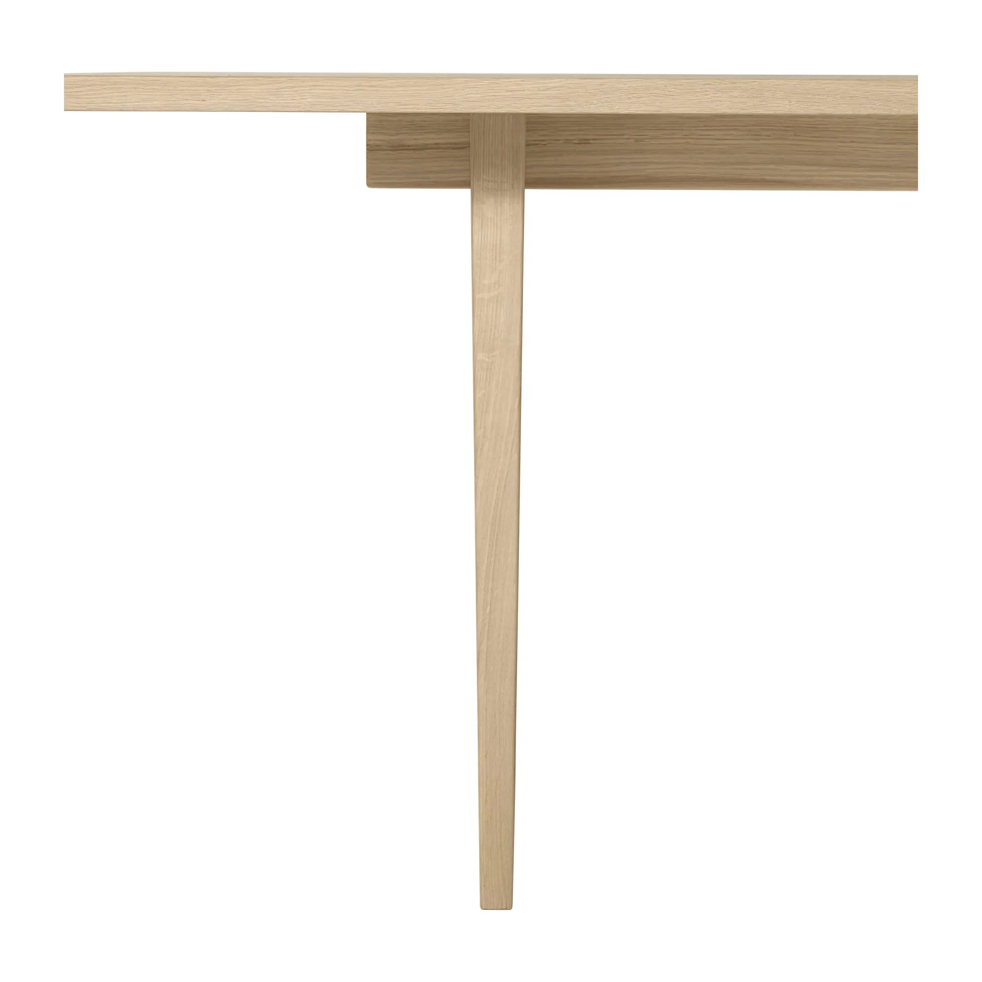 Private ruokapöytä 100 x 260 cm, Vaaleaksi petsattu tammi GUBI