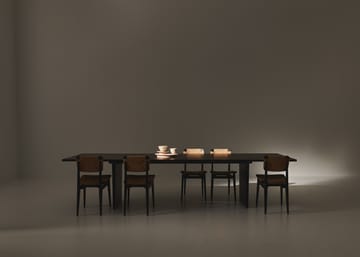 Private ruokapöytä 100 x 320 cm - Ruskea-mustaksi petsattu tammi - GUBI