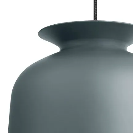 Ronde valaisin iso, pigeon grey (tummanharmaa) GUBI