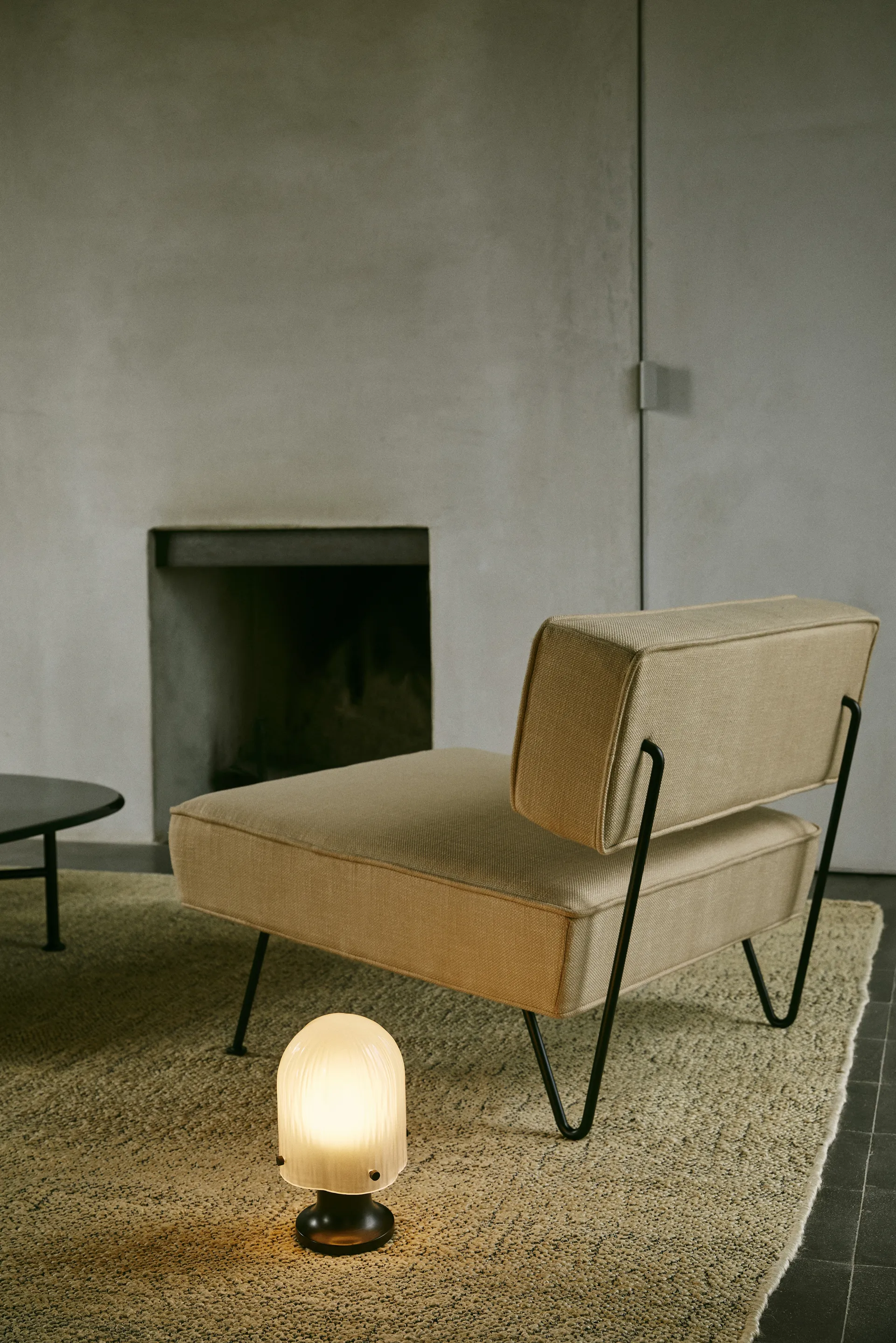 Seine Portable Lamp -pöytävalaisin, Antique brass-white GUBI