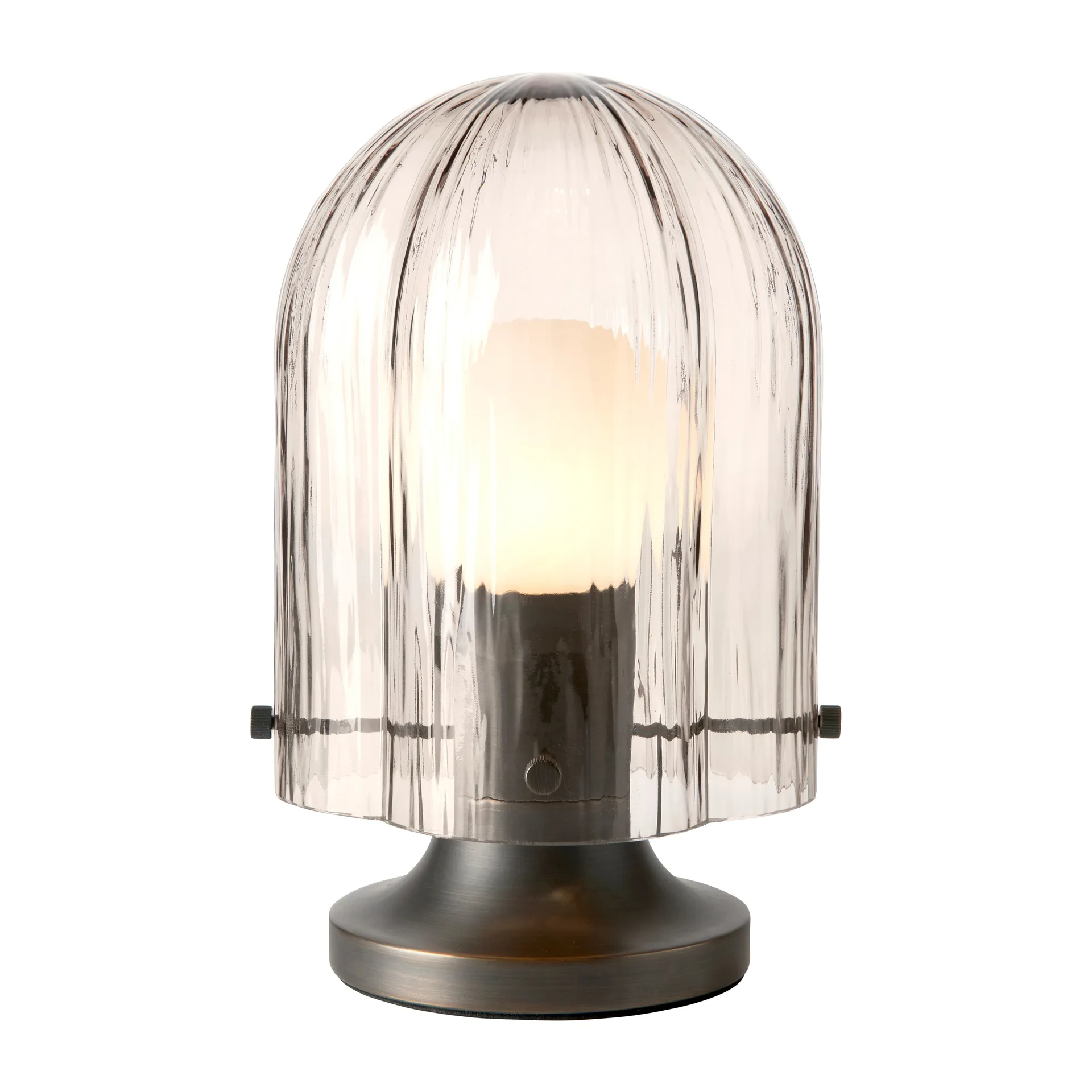 Seine pöytävalaisin Ø 17,2 x 26,2 cm, Brass-smoke GUBI