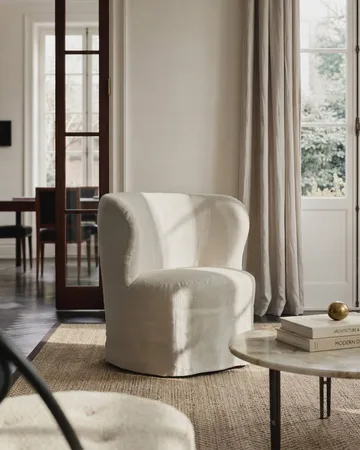 Stay Slipcover nojatuoli - Linen 0024, pieni - GUBI