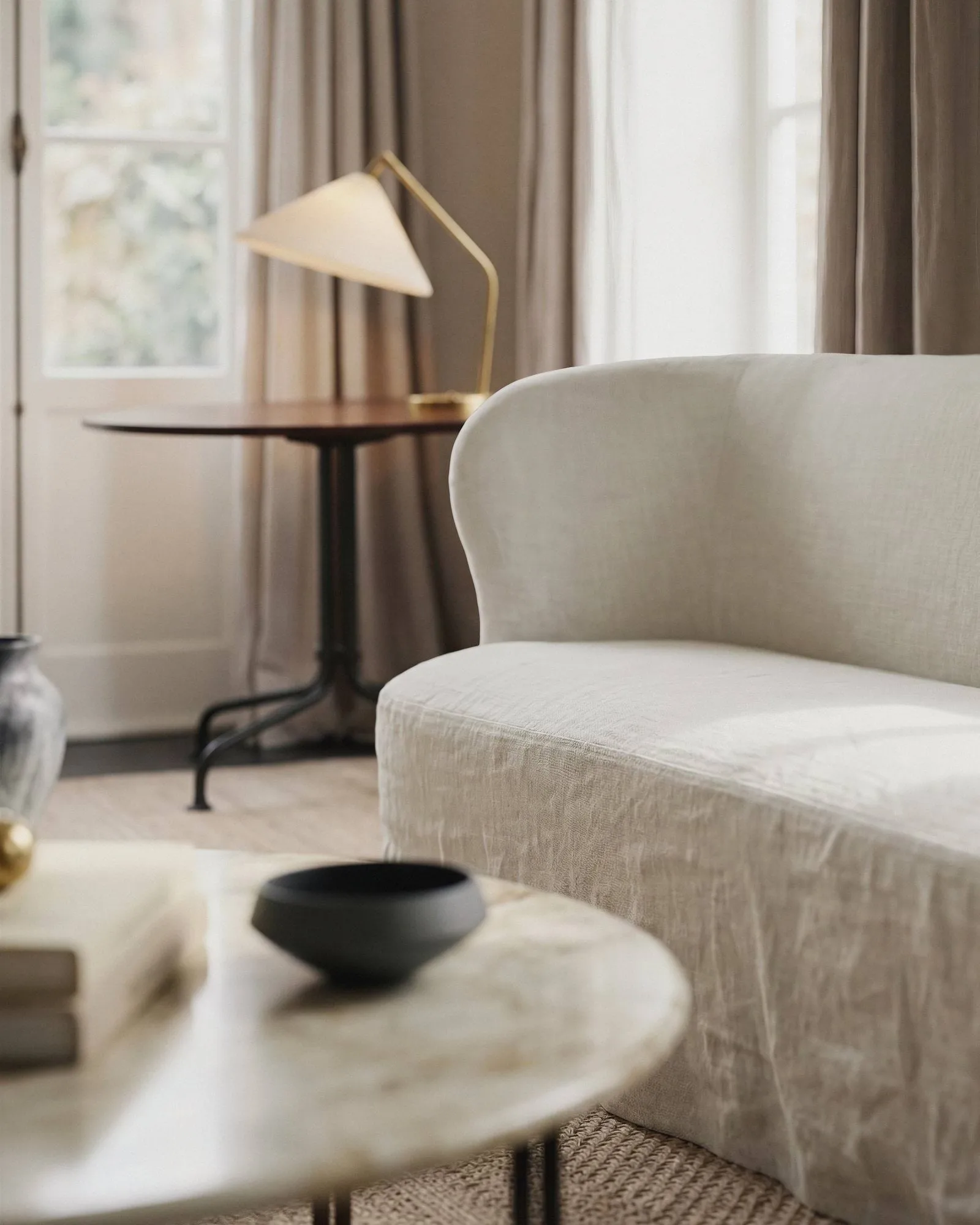 Stay Slipcover sohva, Linen 0023, 150x70 cm, 2-istuttava GUBI