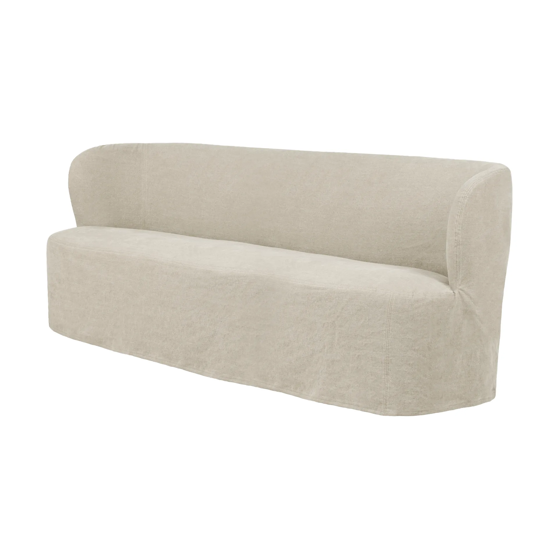 Stay Slipcover sohva, Linen 0023, 190x70 cm, 2,5-istuinpaneeli GUBI