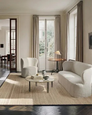 Stay Slipcover sohva - Linen 0023, 190x70 cm, 2,5-istuinpaneeli - GUBI
