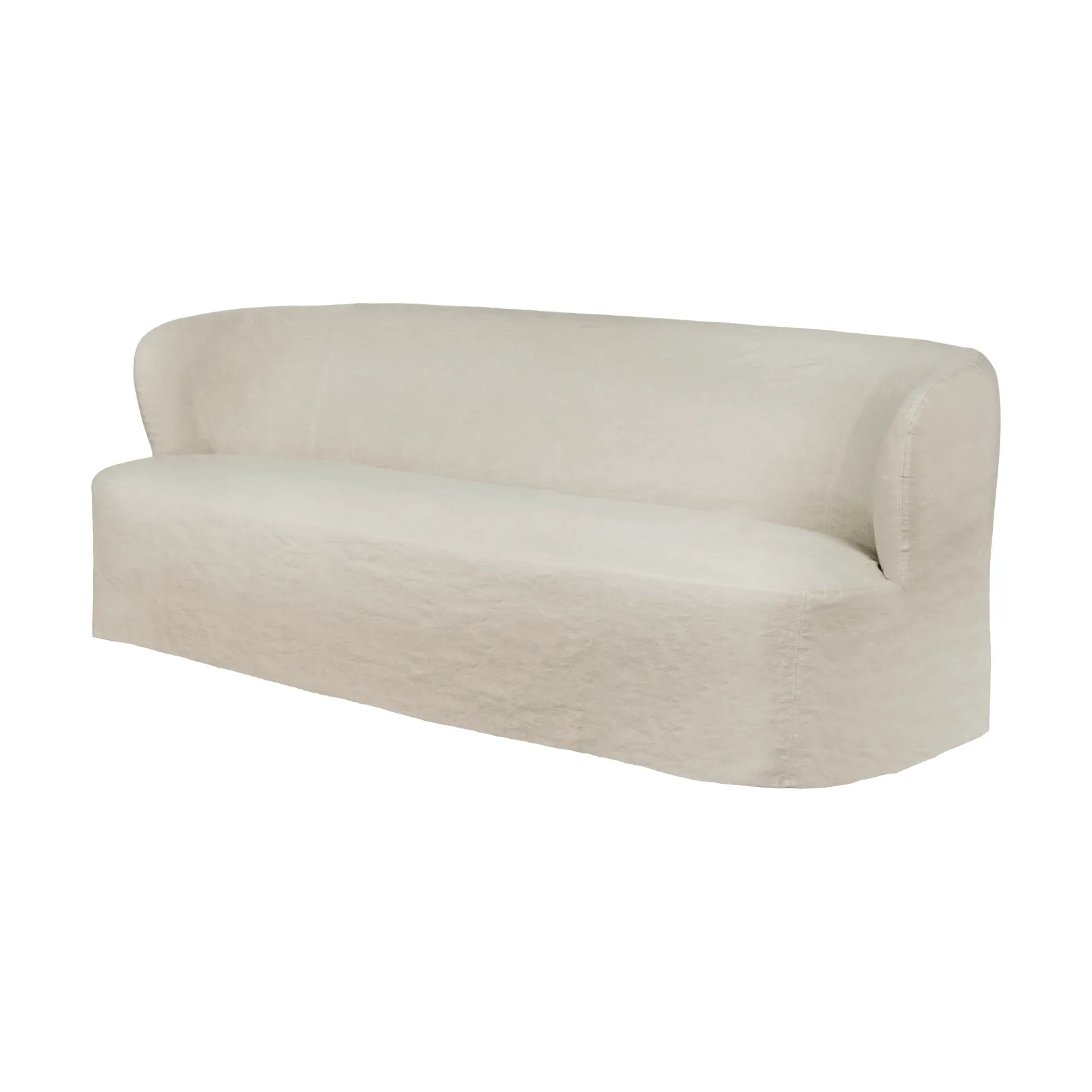Stay Slipcover sohva, Linen 0023, 220x95 cm, 3-istuinsohva GUBI