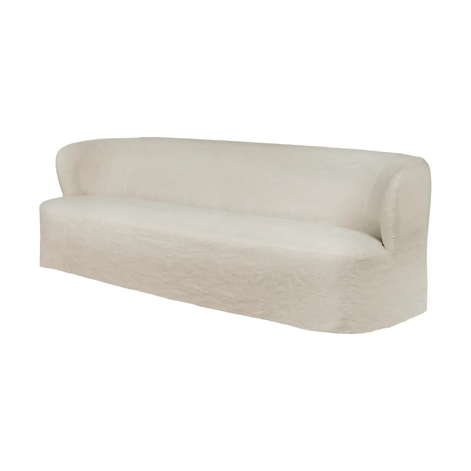 Stay Slipcover sohva, Linen 0023, 260x95 cm, 4-istuin GUBI