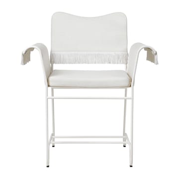 Tropique käsinojallinen tuoli hapsuilla - White semi matt-Leslie 06 - GUBI