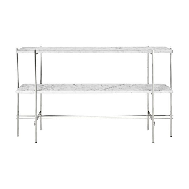 TS Console pöytä 120x30x72 cm - White carrara marble-teräs - GUBI