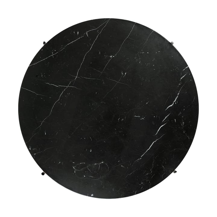 TS sohvapöytä kiillotettu teräs Ø 80 - Black marquina marble - GUBI