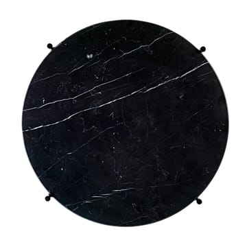 TS sohvapöytä  mustat jalat Ø 55 cm - musta marmori - GUBI