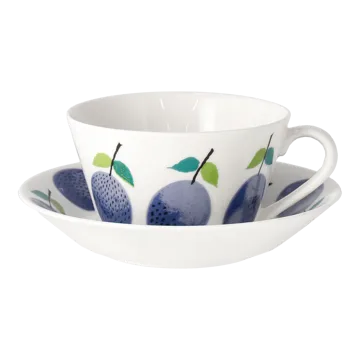 Prunus teekuppi alustalla Ø15,3 cm - 25 cl - Gustavsbergs Porslinsfabrik