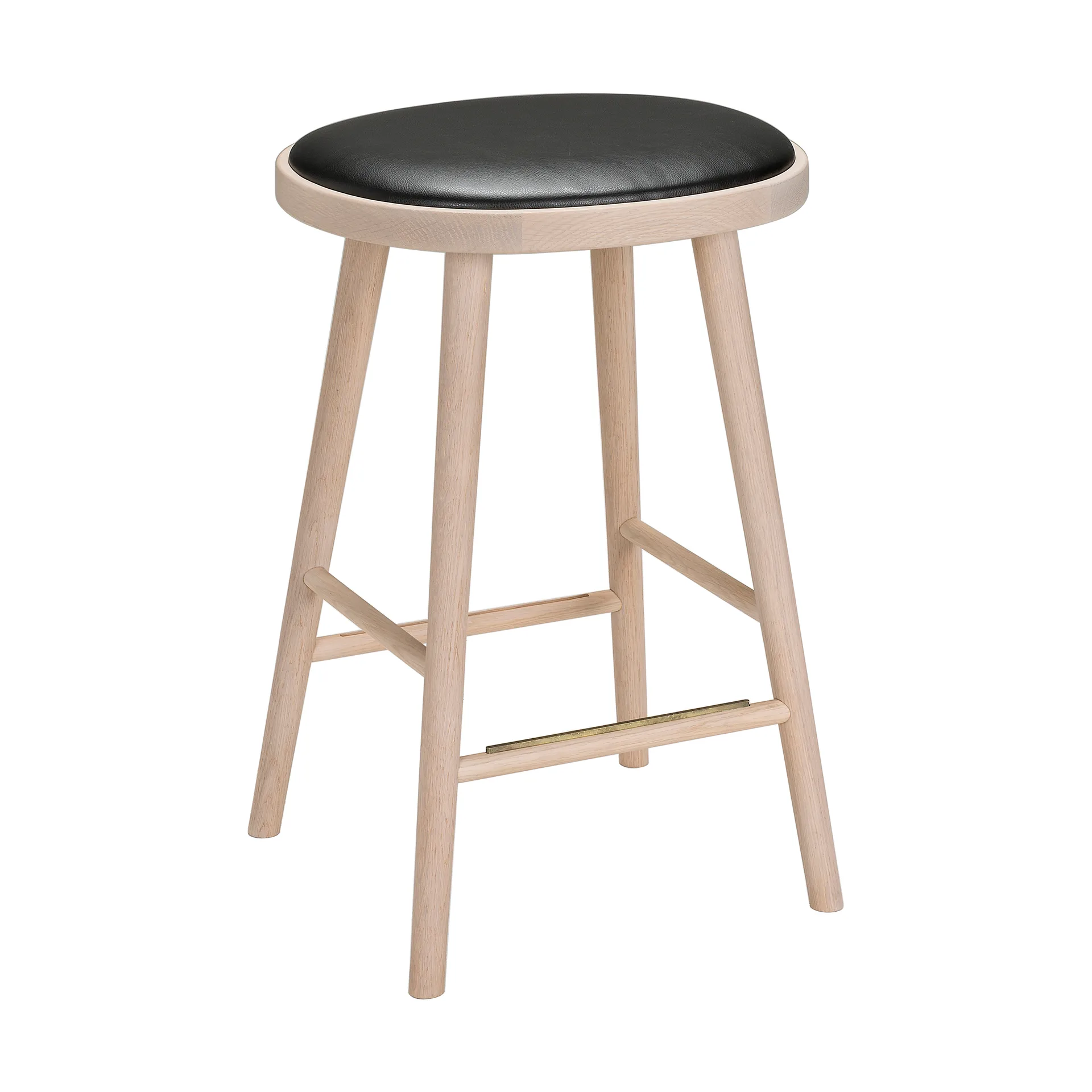 Colibri baarijakkara 63 cm, Tammi vaalea petsi-musta tyyny Hans K