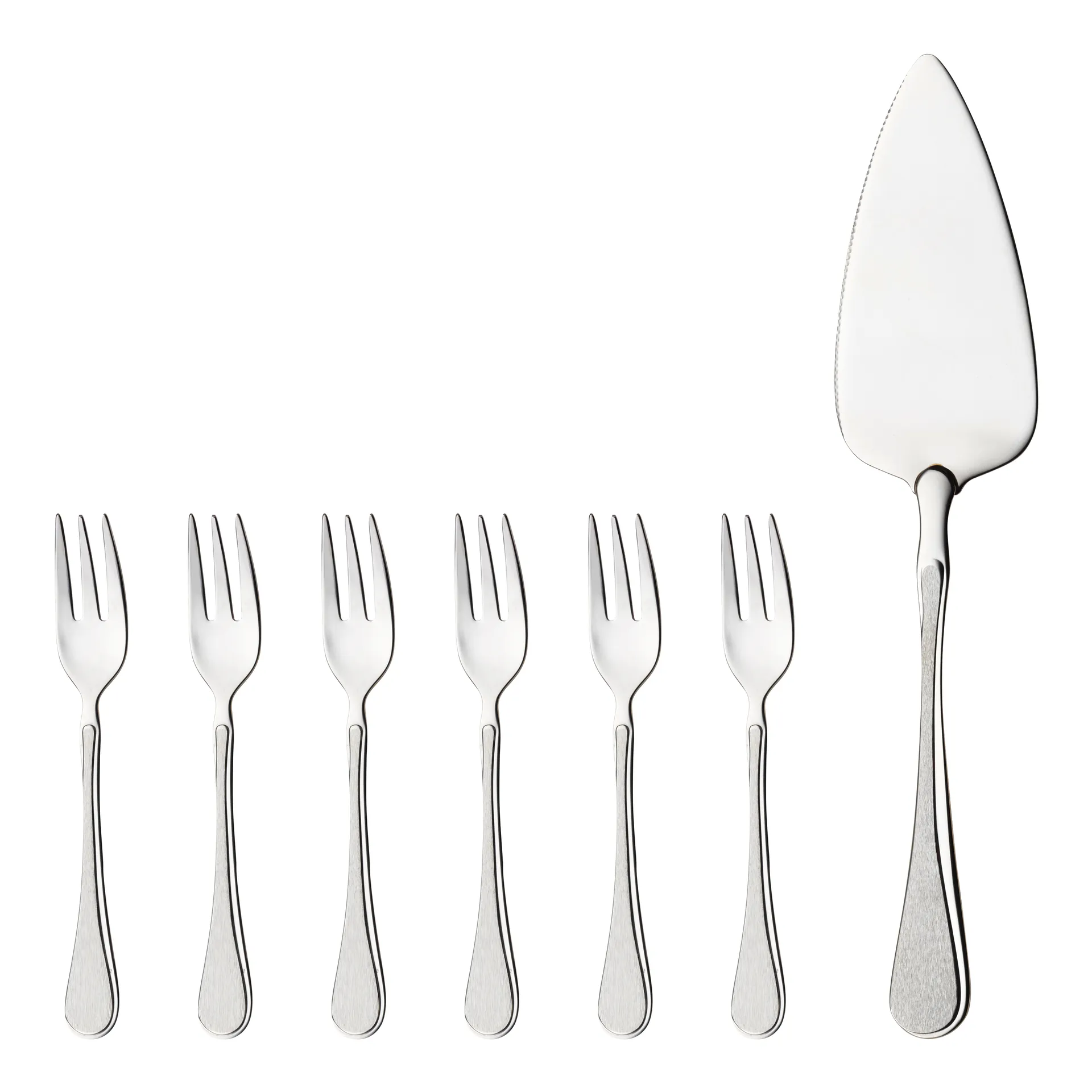 Carina kakkusetti 7 osaa, Ruostumaton teräs Hardanger Bestikk