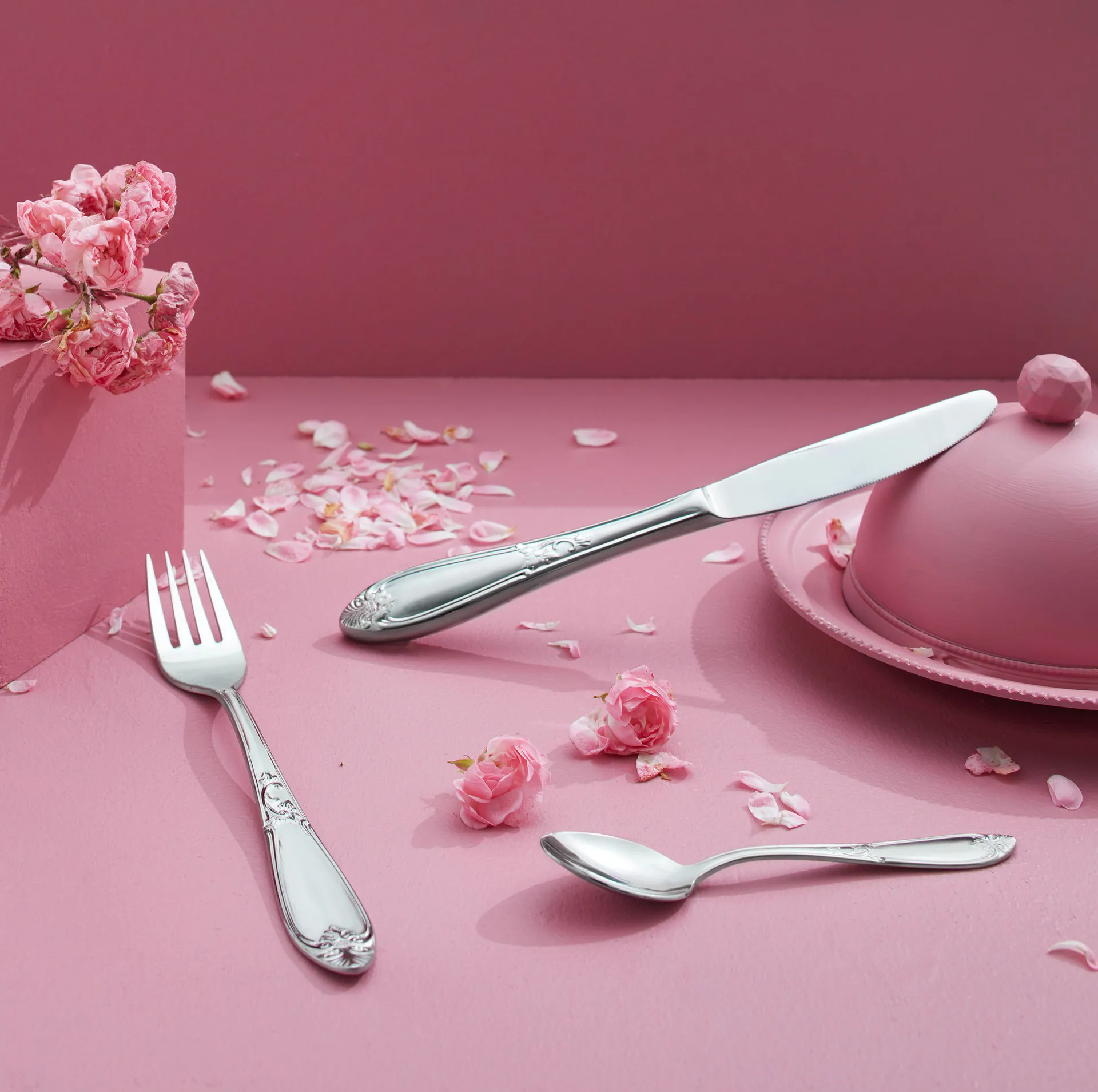 Nina aterimet 4-pakkaus, ruokaveitsi Hardanger Bestikk