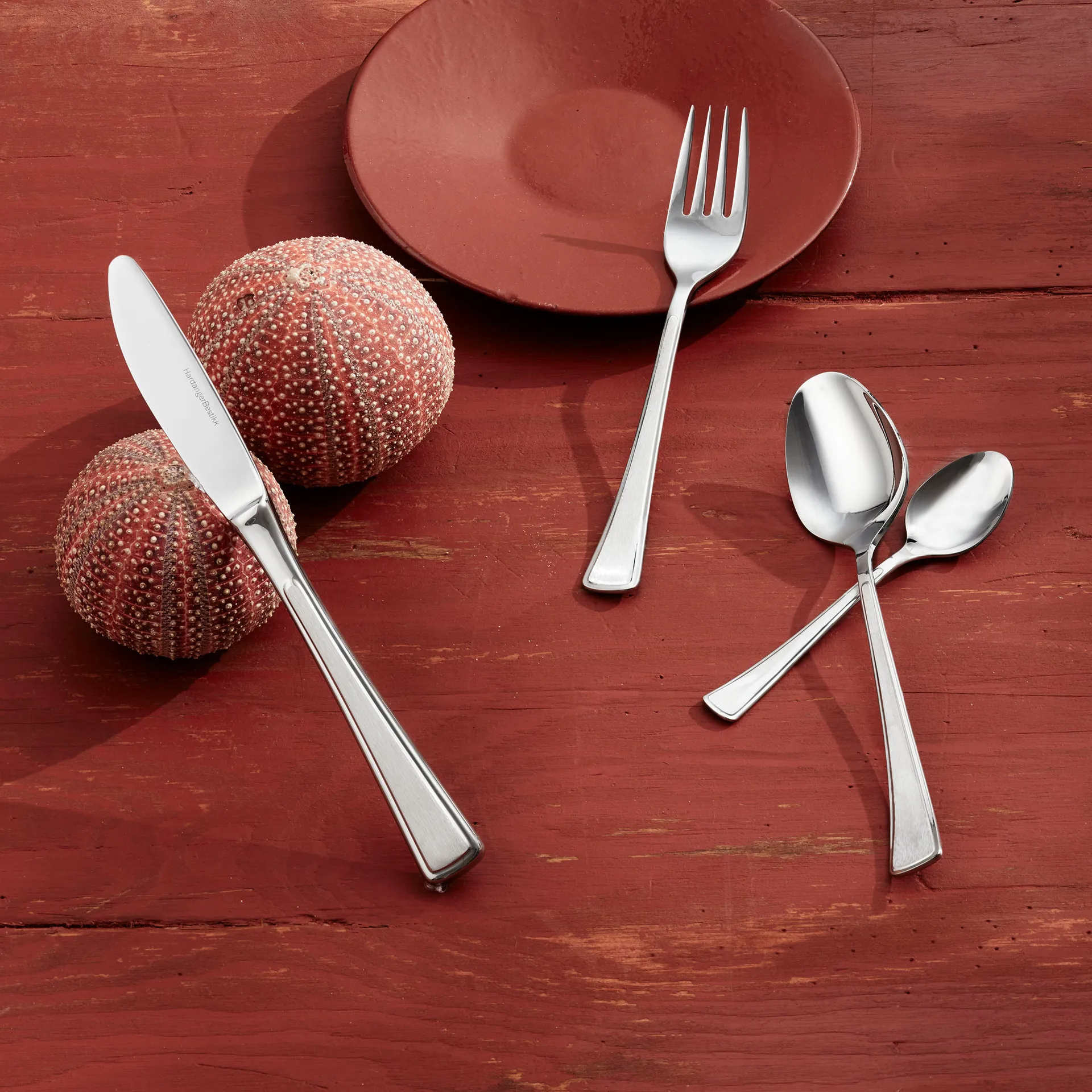 Ramona jälkiruokalusikka, 4-pakkaus, ruostumaton teräs Hardanger Bestikk