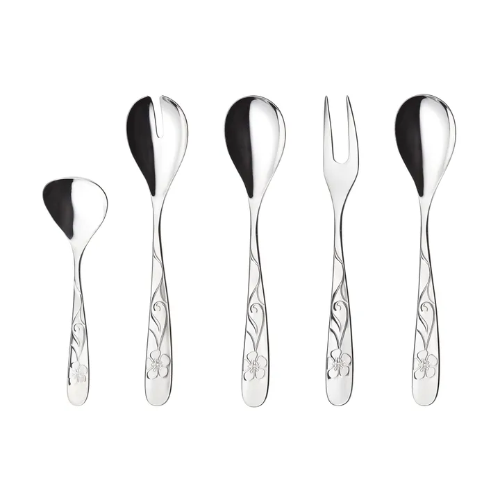 Sanna tarjoilusetti - 5 osaa - Hardanger Bestikk