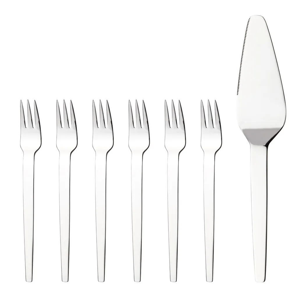 Tina kakkusetti, 7 osaa, 7 osaa Hardanger Bestikk