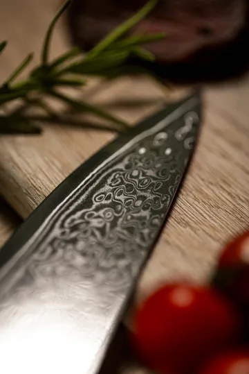 Damascus-veitsisarja 6-osaa - Ruskea-ruostumaton teräs - Hâws