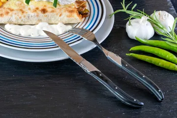 Laguiole By Hâws grilliveitsi 6-pack - Musta puu - Hâws