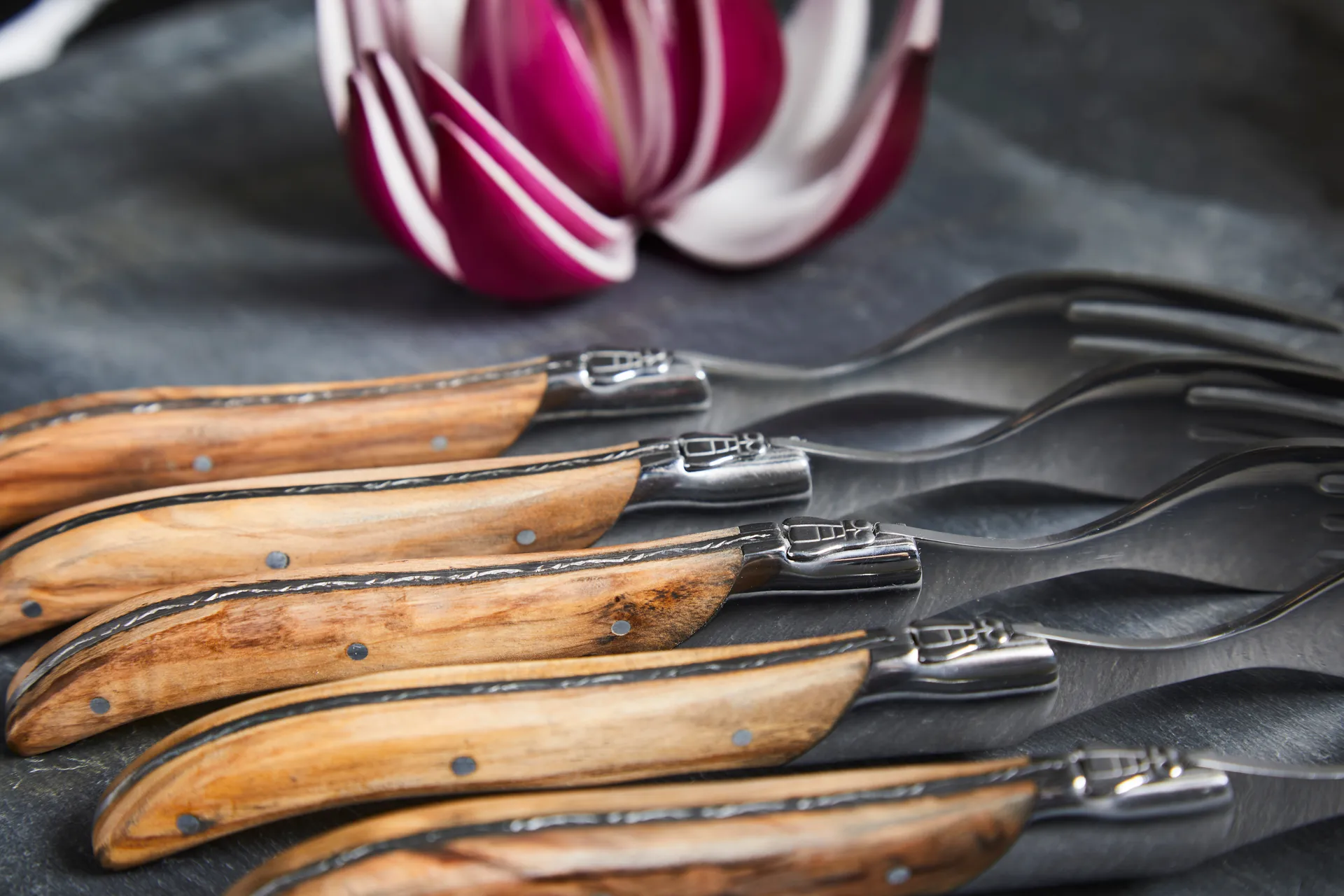 Laguiole By Hâws grilliveitsi 6-pack, oliivi Hâws