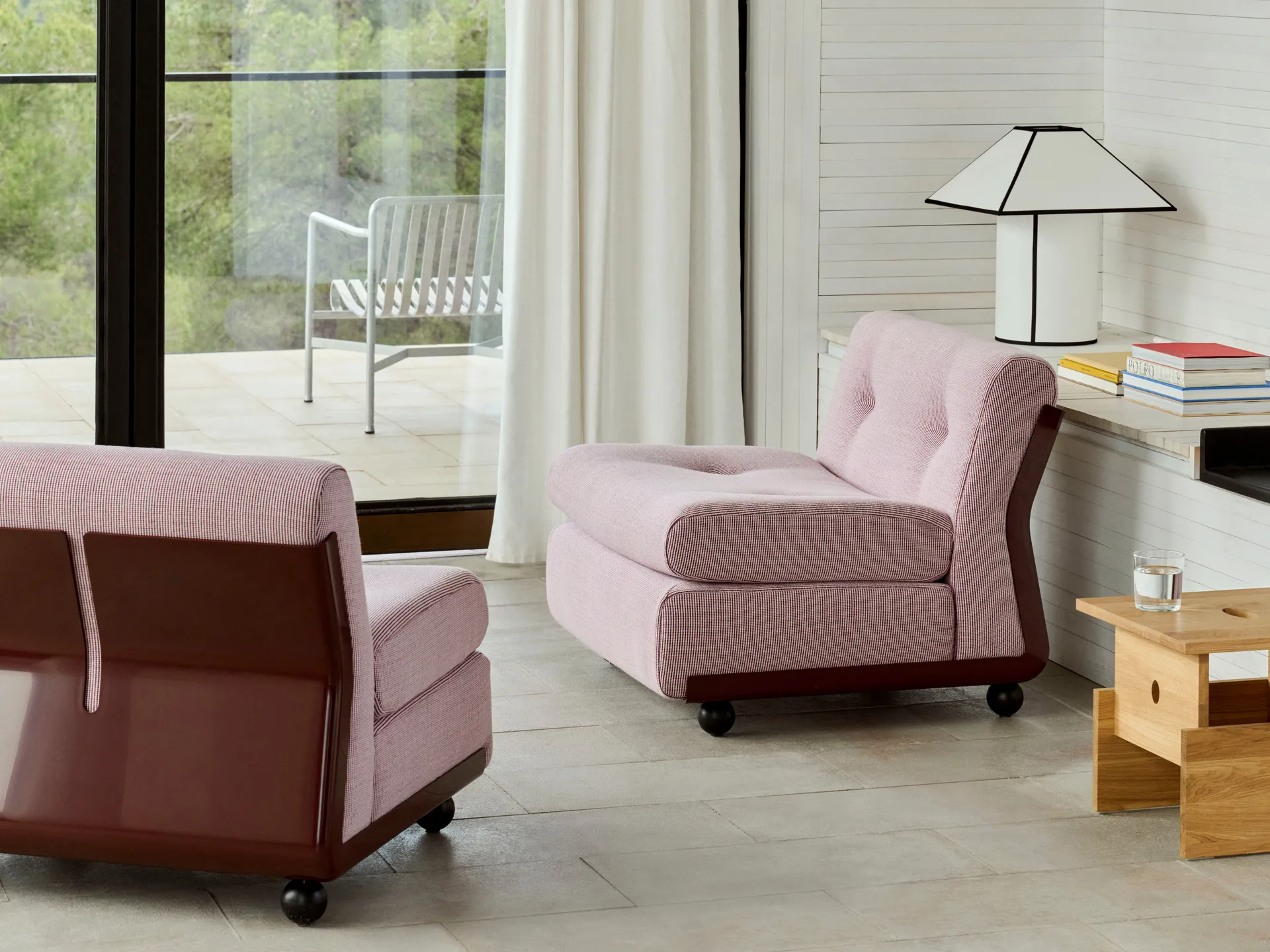 Amanta sohvemoduuli, Burgundy red-yuma 1851, 1-istuttava/nojatuoli HAY