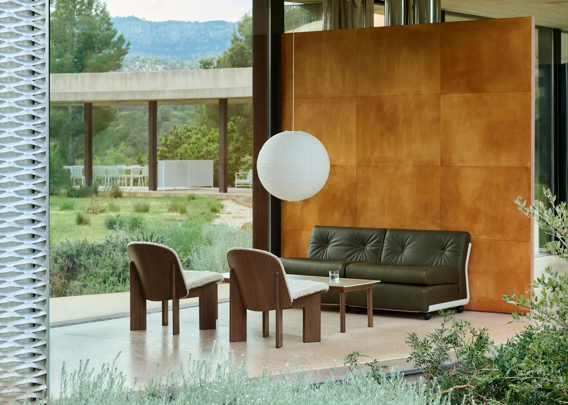 Amanta sohvemoduuli, Cream beige-sense forest, 2-istuttava HAY