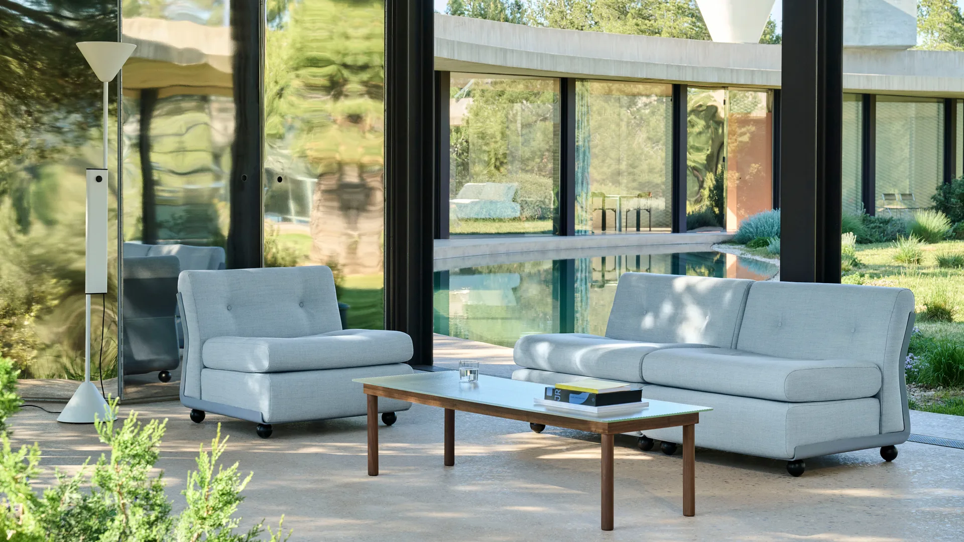 Amanta sohvemoduuli, Frost blue-naveli 723, 2-istuttava HAY